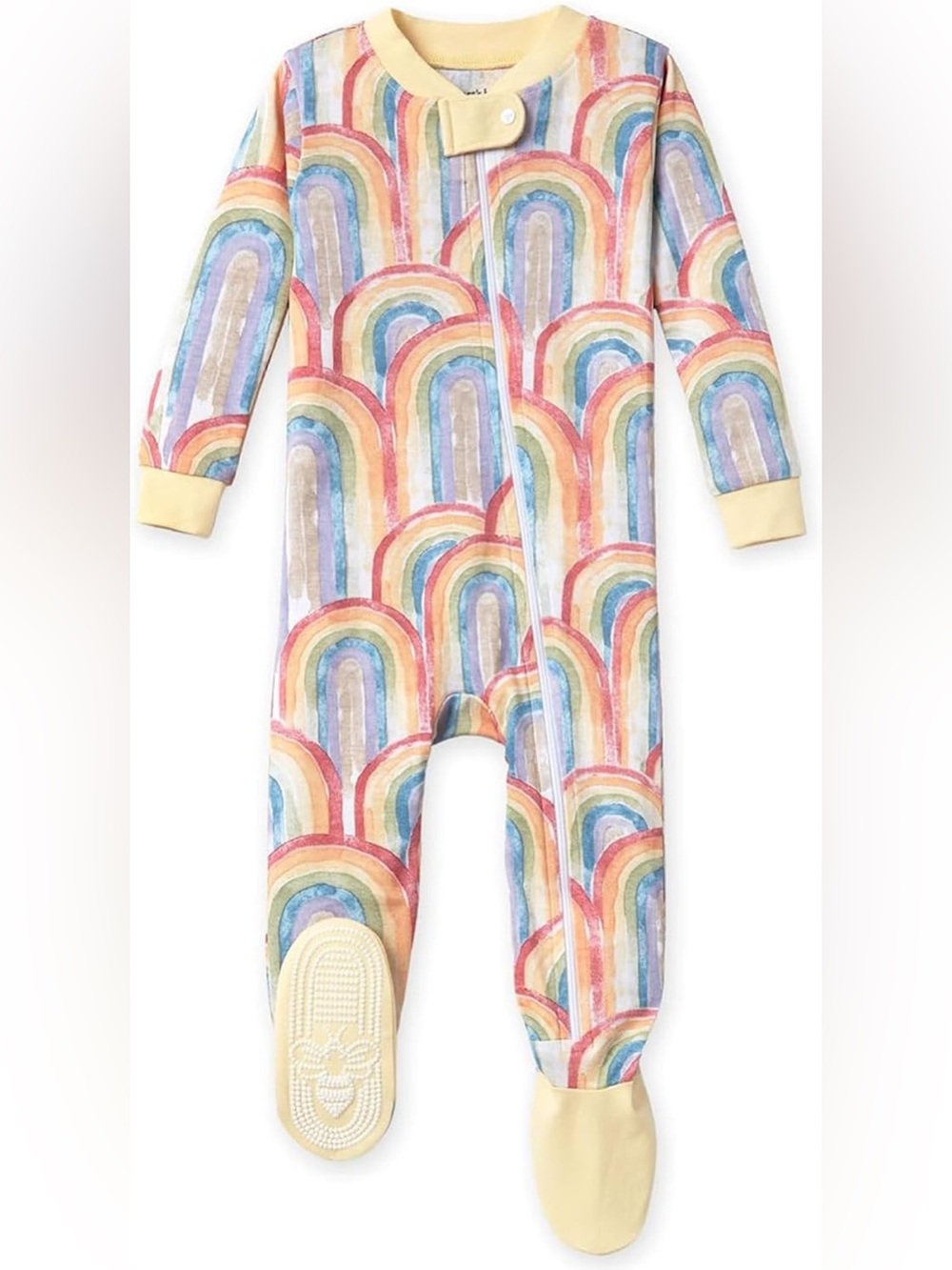 Burt’s Bees Baby Rainbow Footed Pajamas 24M NWT Organic Cotton